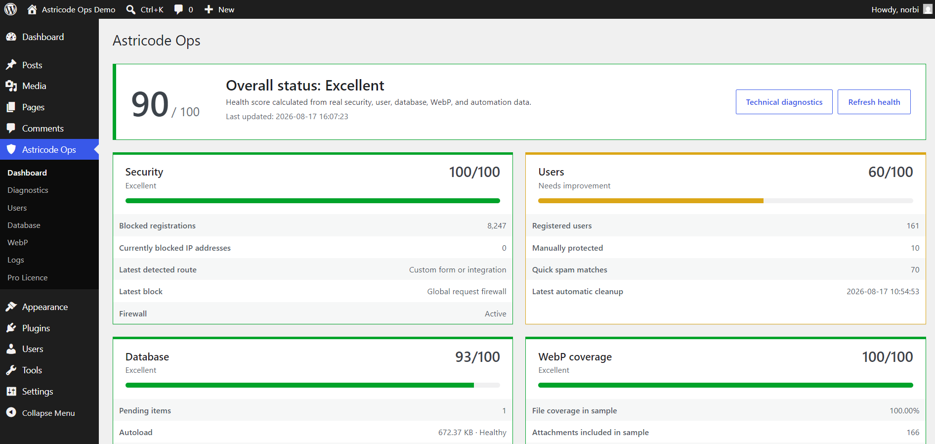 Astricode Ops dashboard-final-after-cleanup